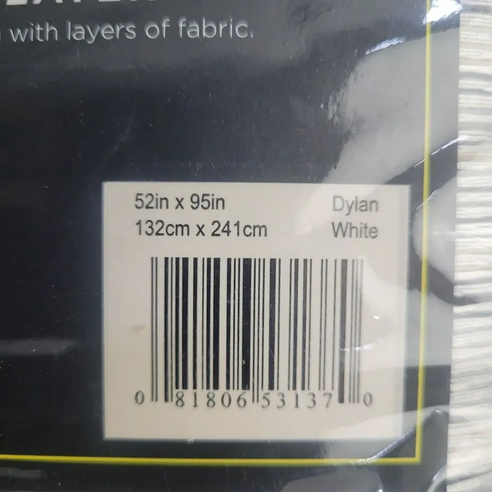NEW Eclipse Absolute Zero 100% blackout curtain panels Grommet 50x95 'White'